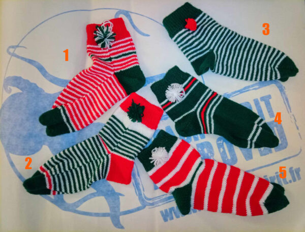 chaussettes chouffles handmade noël